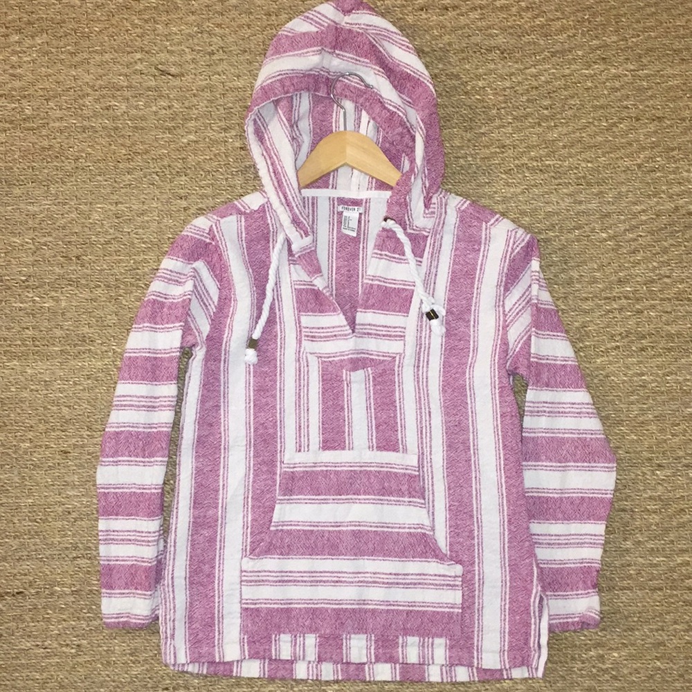 Pink Baja Hoodie (drug rug)